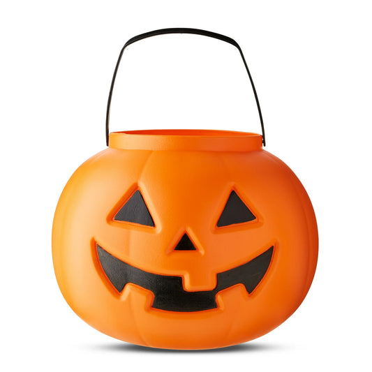 Large Orange Halloween Jack-O-Lantern Bucket