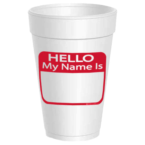 Hello My Name Is Cup