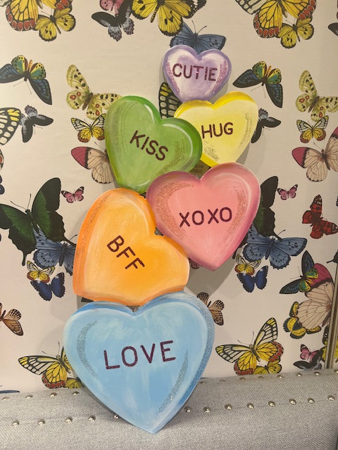 Talking Hearts Drop Sign