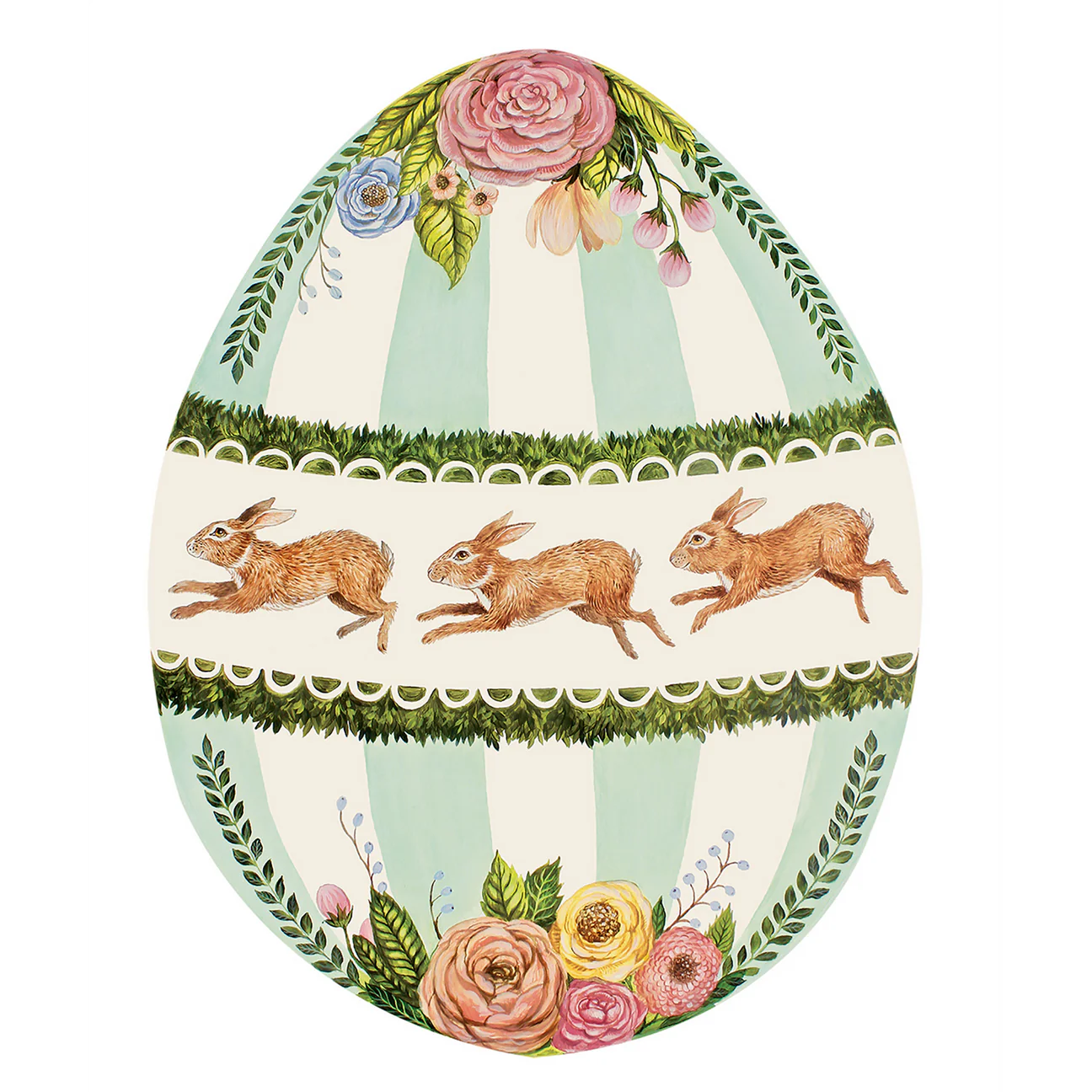 Hester & Cook - Die-cut Boxwood Bunny Egg Placemats