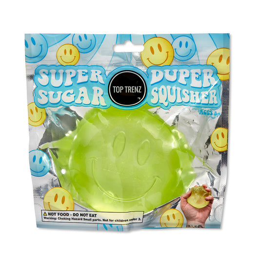 Super Duper Sugar Squisher - Happy Face - Assorted Colors