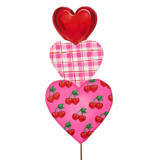 Cherry Heart Topiary Sign