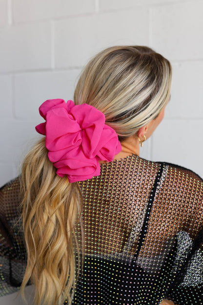 KAXI Jumbo Chiffon Scrunchie — 22 Colors: MAROON