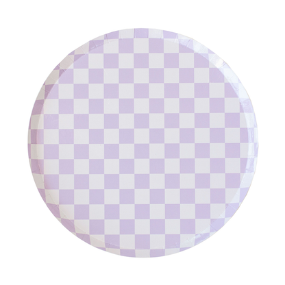 Check It! Dinner Plates - 8 Pk. - 11 Color Options: Purple Posse
