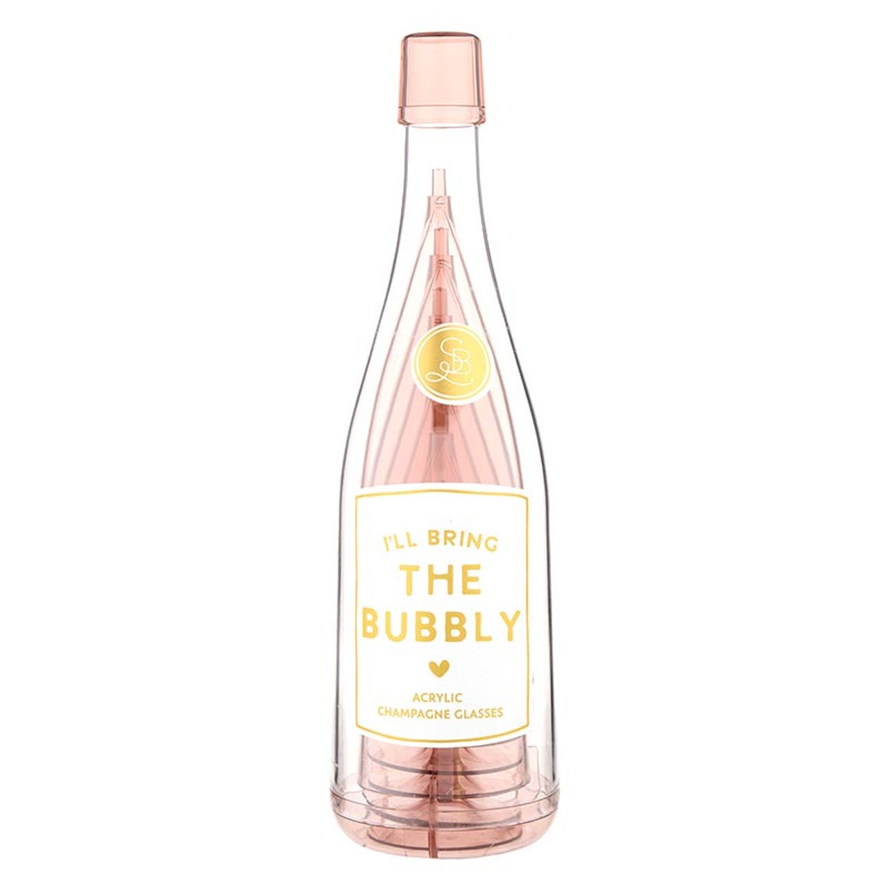 Bria Blair Creative The Bubbly Champagne Bottle and Glasses - Thumbnail 2