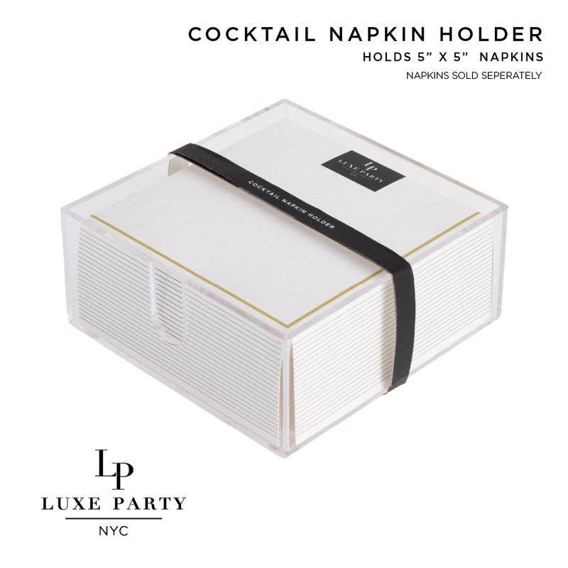 Acrylic Cocktail Napkin Holders - Bria Blair Creative
