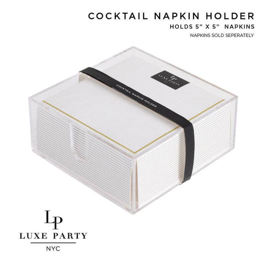 Acrylic Cocktail Napkin Holders - Bria Blair Creative