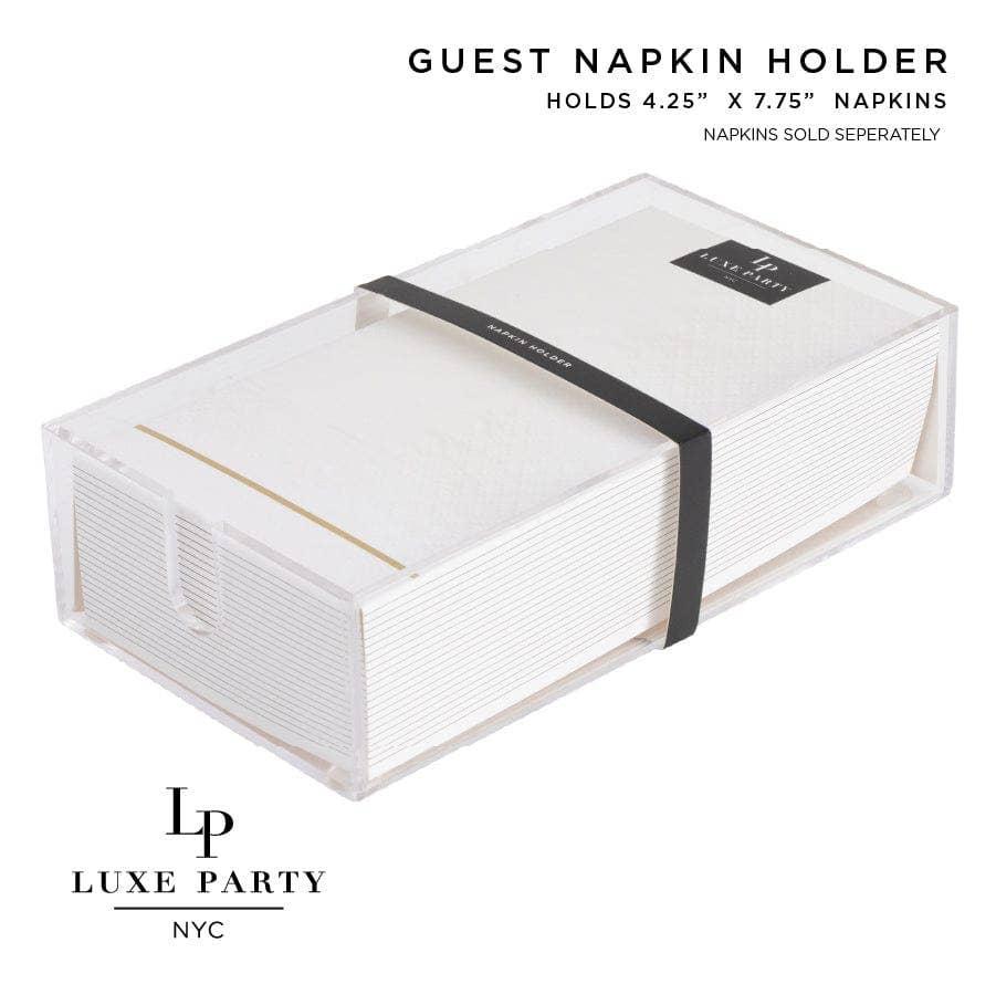 Acrylic Guest Napkin Holders - Bria Blair Creative