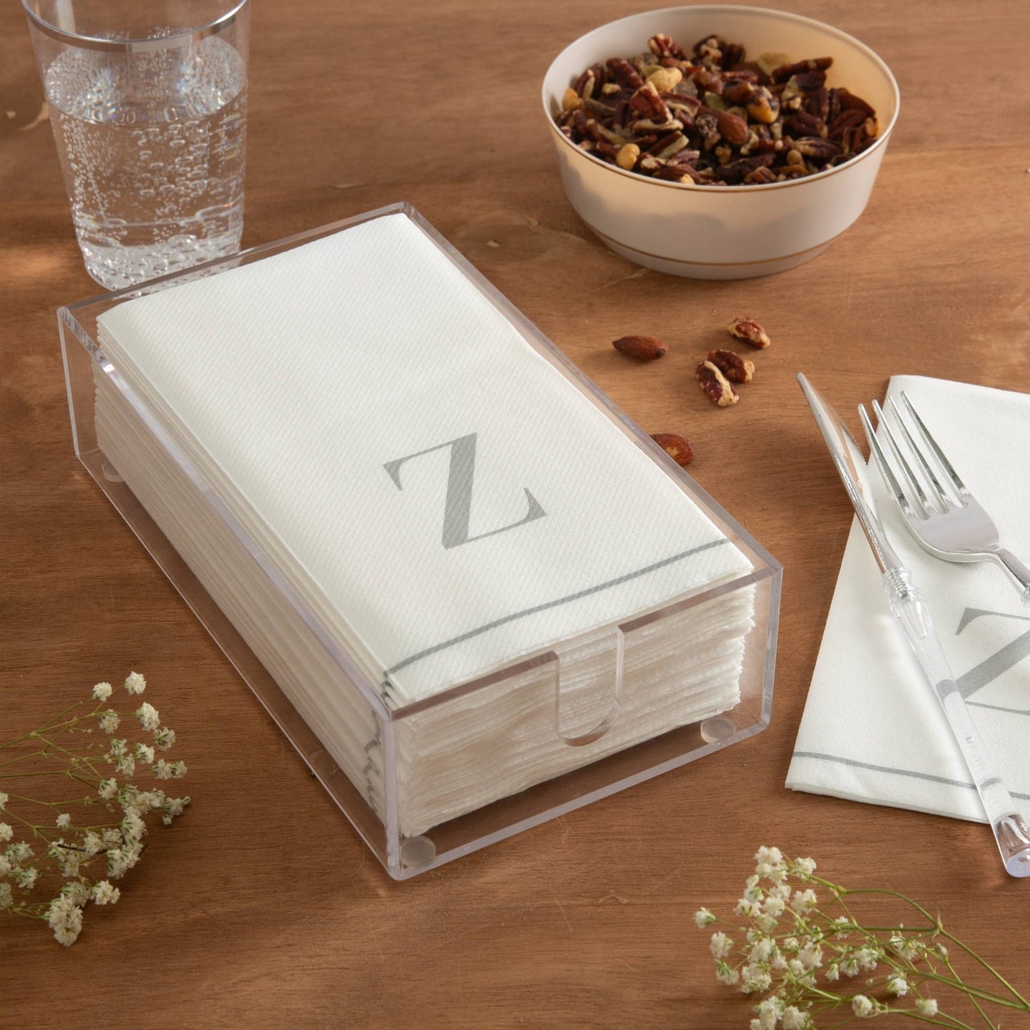 Acrylic Guest Napkin Holders - Bria Blair Creative