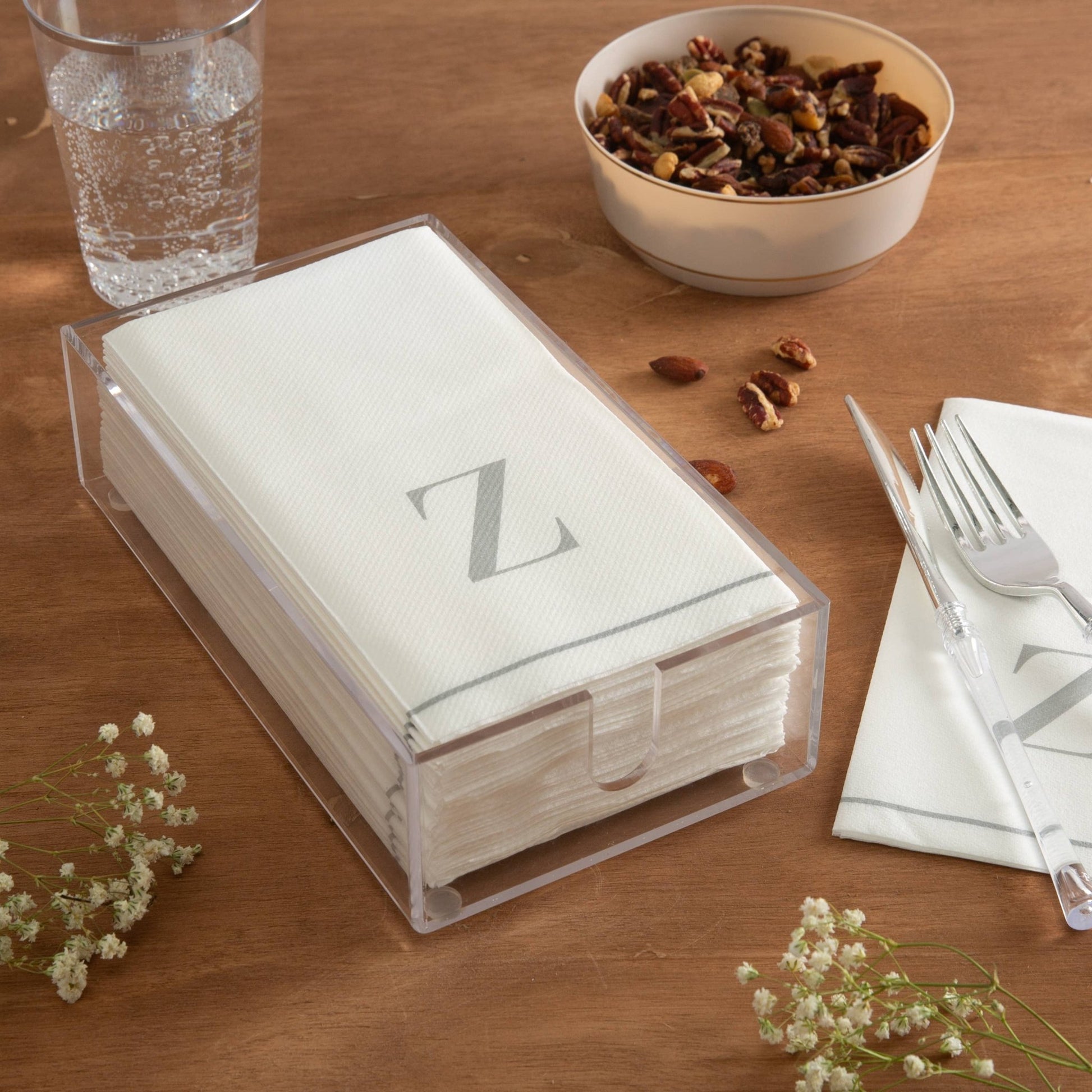 Acrylic Guest Napkin Holders - Bria Blair Creative