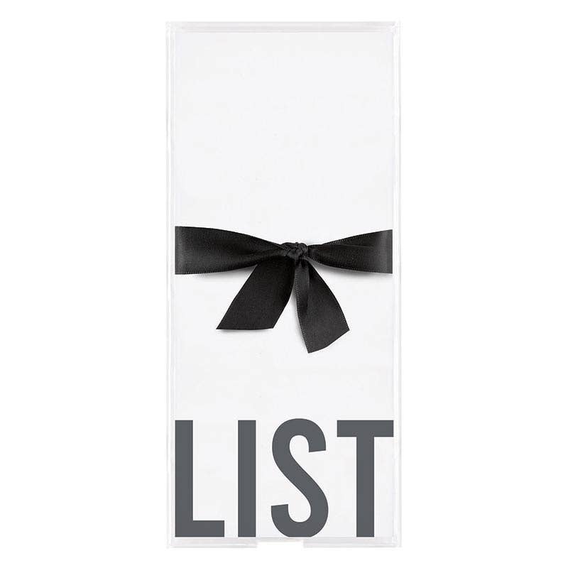 Acrylic Notepaper Tray - List - Bria Blair Creative