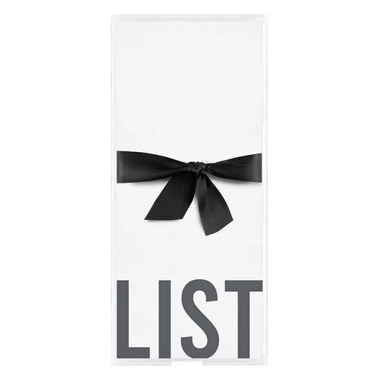 Acrylic Notepaper Tray - List - Bria Blair Creative