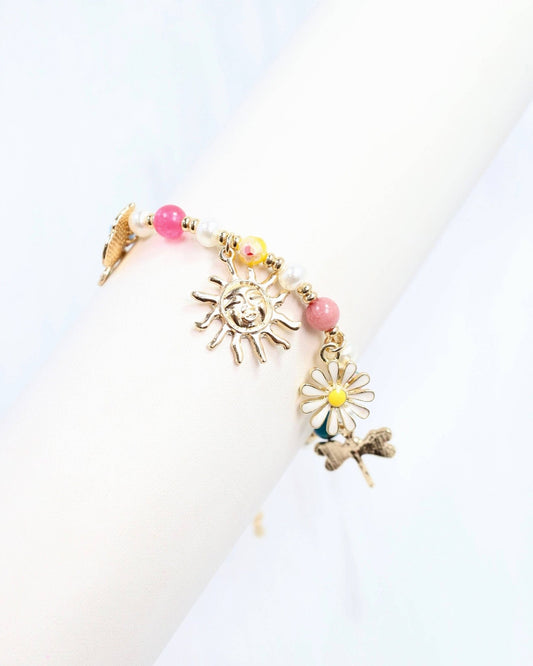 Alanya Charm Bracelet Gold: Default - Bria Blair Creative