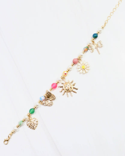 Alanya Charm Bracelet Gold: Default - Bria Blair Creative
