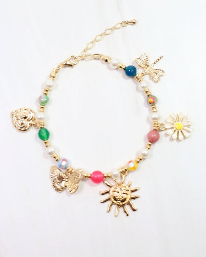 Alanya Charm Bracelet Gold: Default - Bria Blair Creative