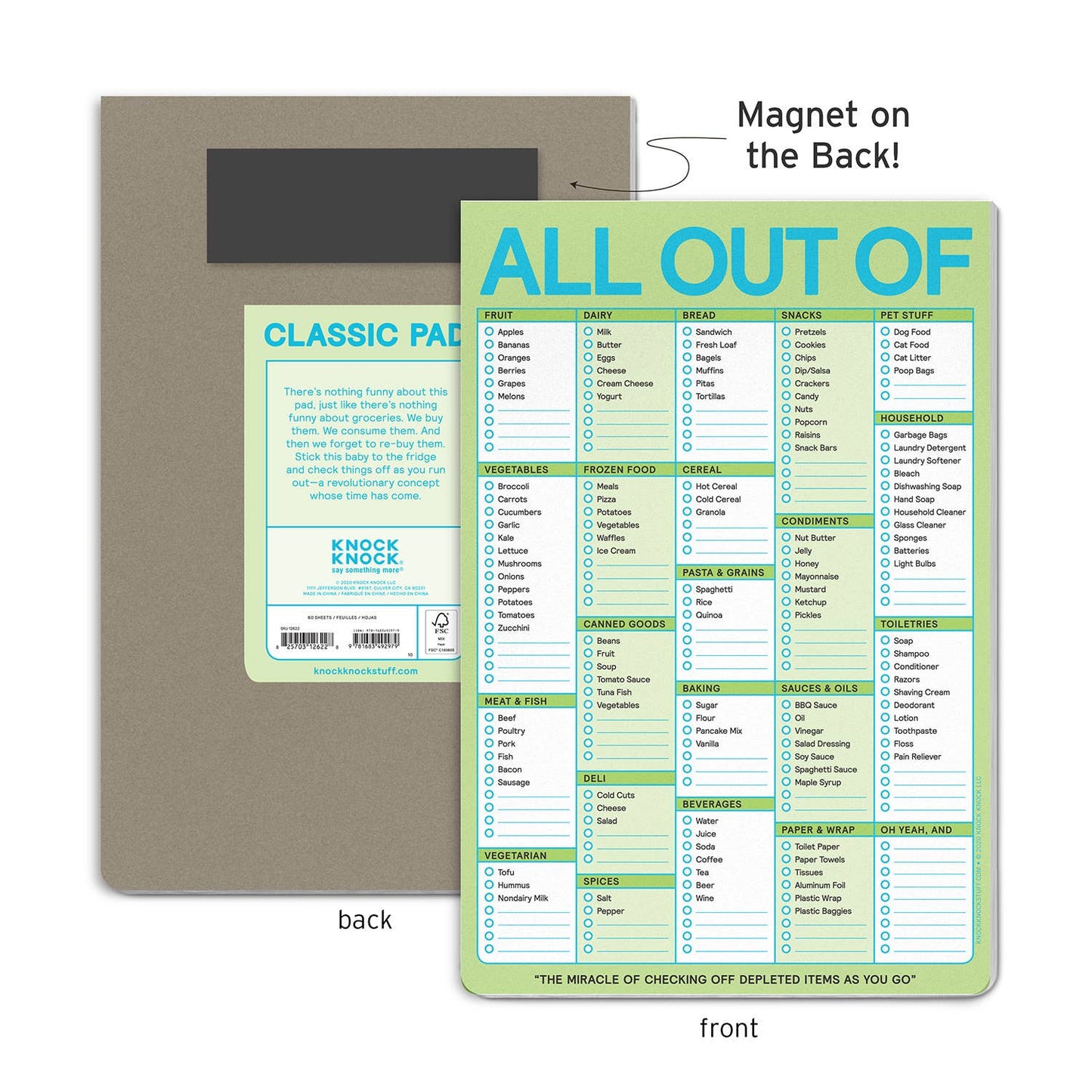 All Out Of Pad® with Magnet (Pastel Version / Original) - Bria Blair Creative