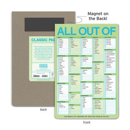 All Out Of Pad® with Magnet (Pastel Version / Original) - Bria Blair Creative