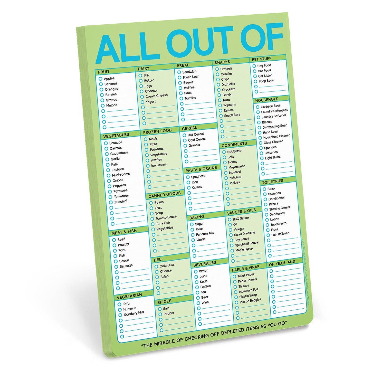 All Out Of Pad® with Magnet (Pastel Version / Original) - Bria Blair Creative