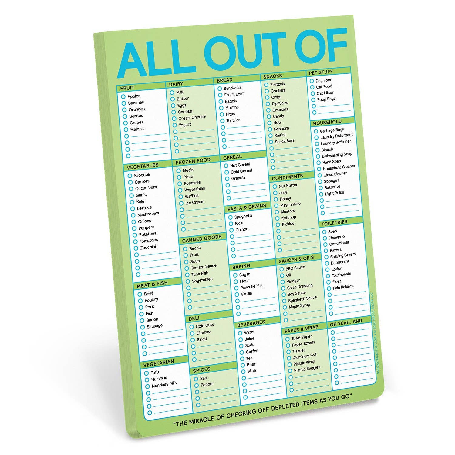 All Out Of Pad® with Magnet (Pastel Version / Original) - Bria Blair Creative