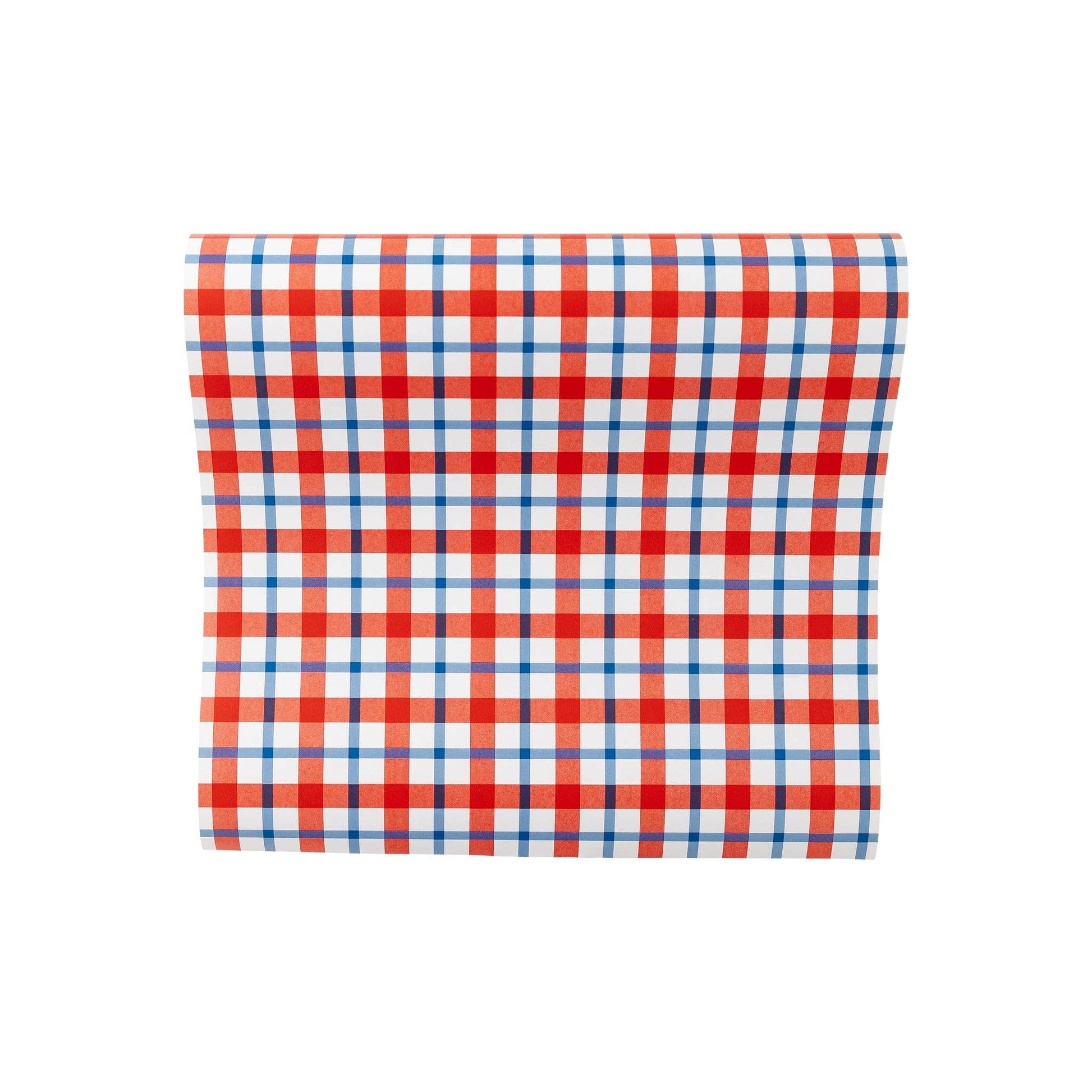 Americana Plaid Paper Table Runner - Bria Blair Creative