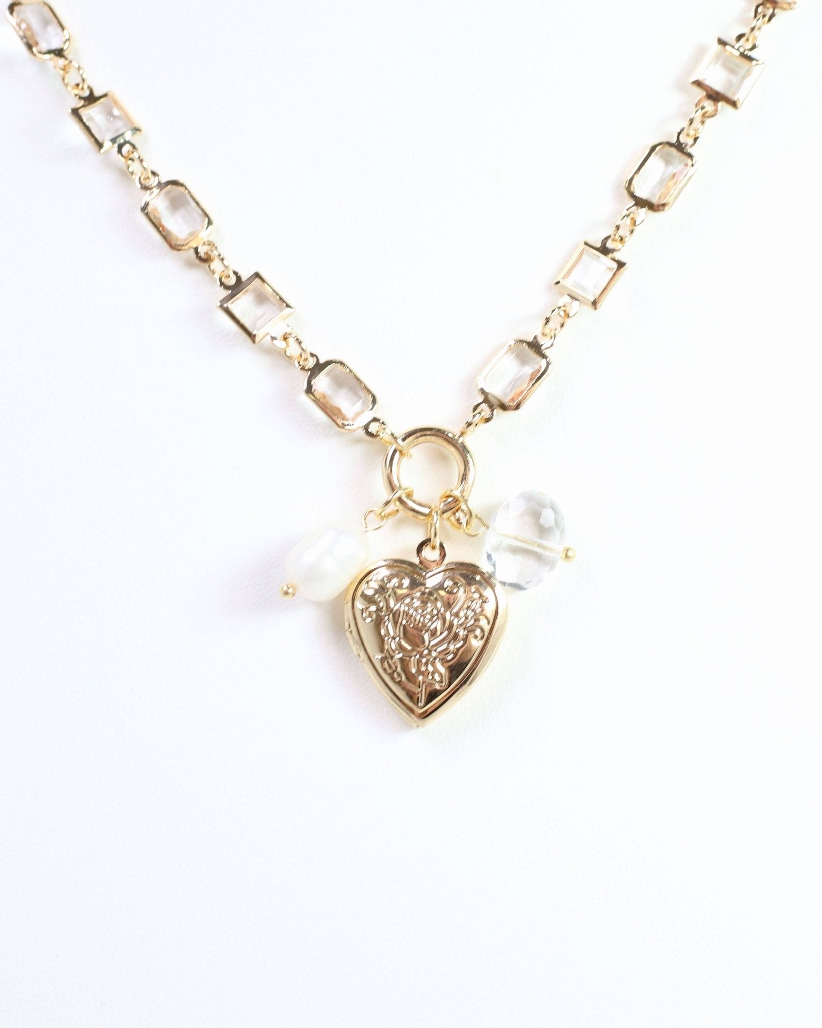 Ammon Charm Necklace Gold: Default - Bria Blair Creative
