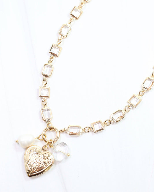 Ammon Charm Necklace Gold: Default - Bria Blair Creative