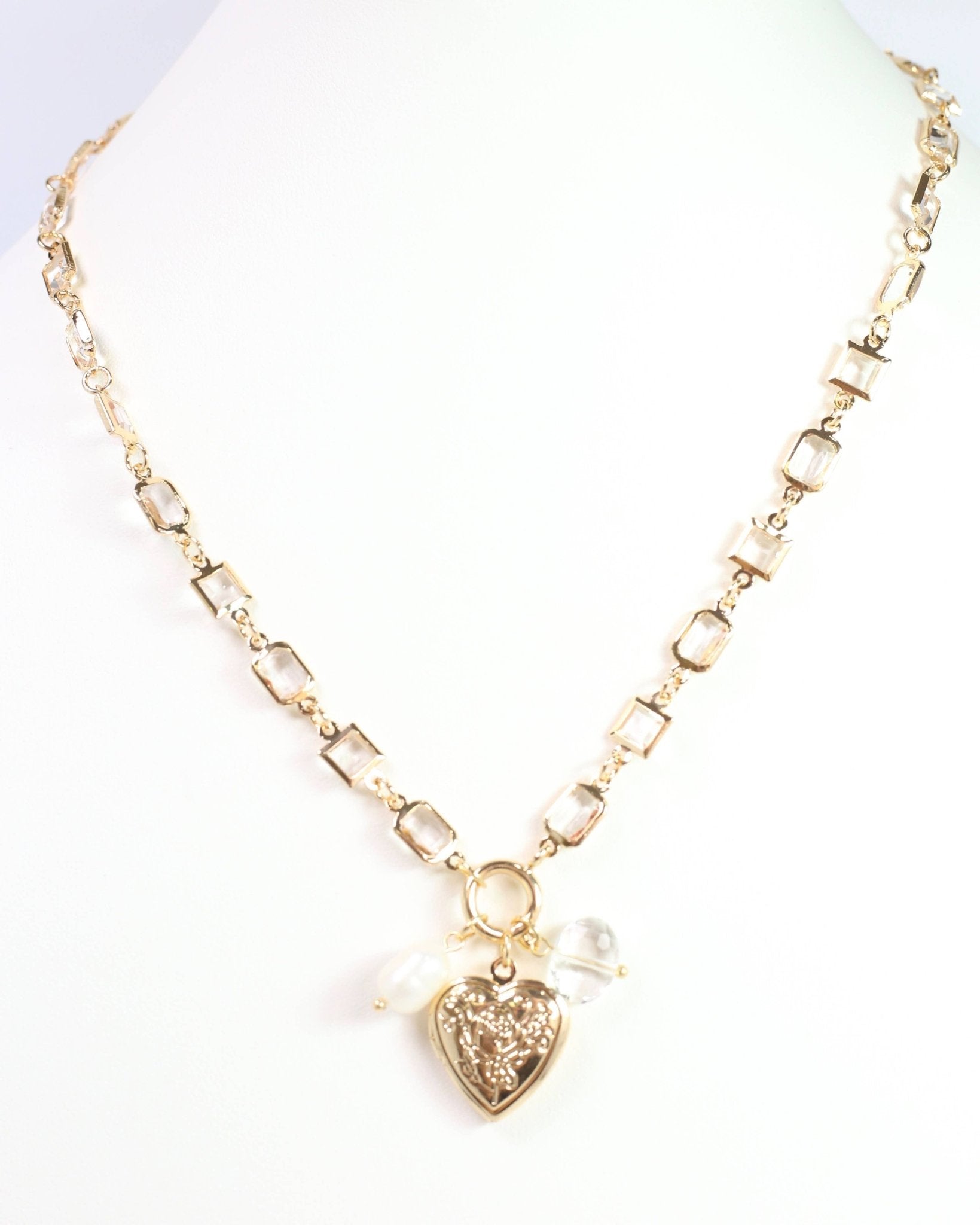 Ammon Charm Necklace Gold: Default - Bria Blair Creative