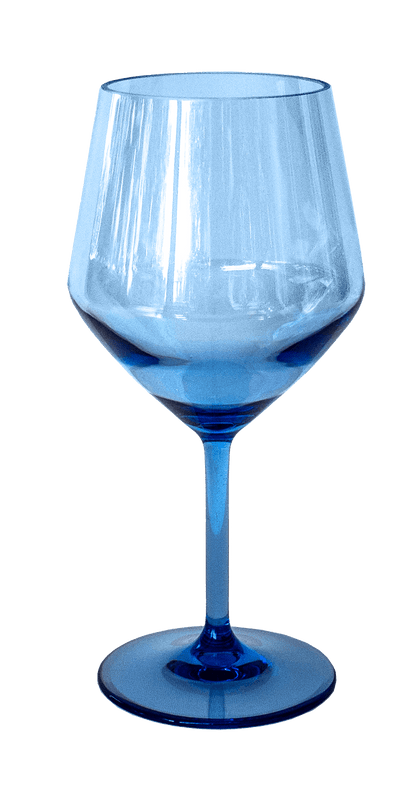 Angle Goblet Collection, Acrylic, 23 oz: Blue - Bria Blair Creative