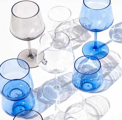 Angle Goblet Collection, Acrylic, 23 oz: Clear - Bria Blair Creative