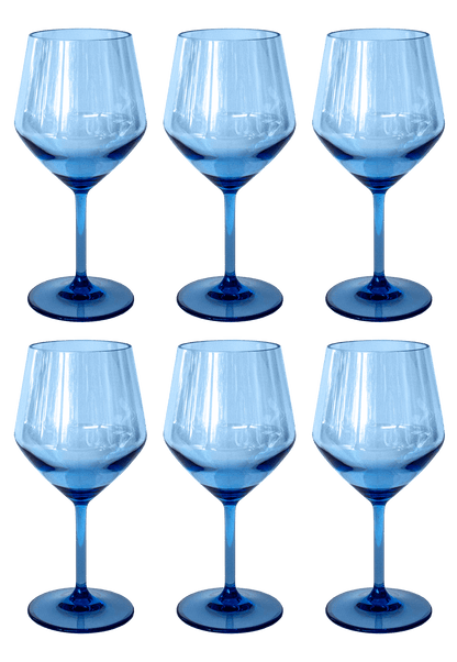 Angle Goblet Collection, Acrylic, 23 oz: Clear - Bria Blair Creative