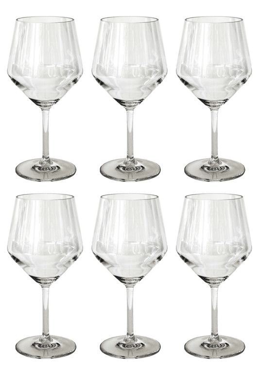 Angle Goblet Collection, Acrylic, 23 oz: Clear - Bria Blair Creative