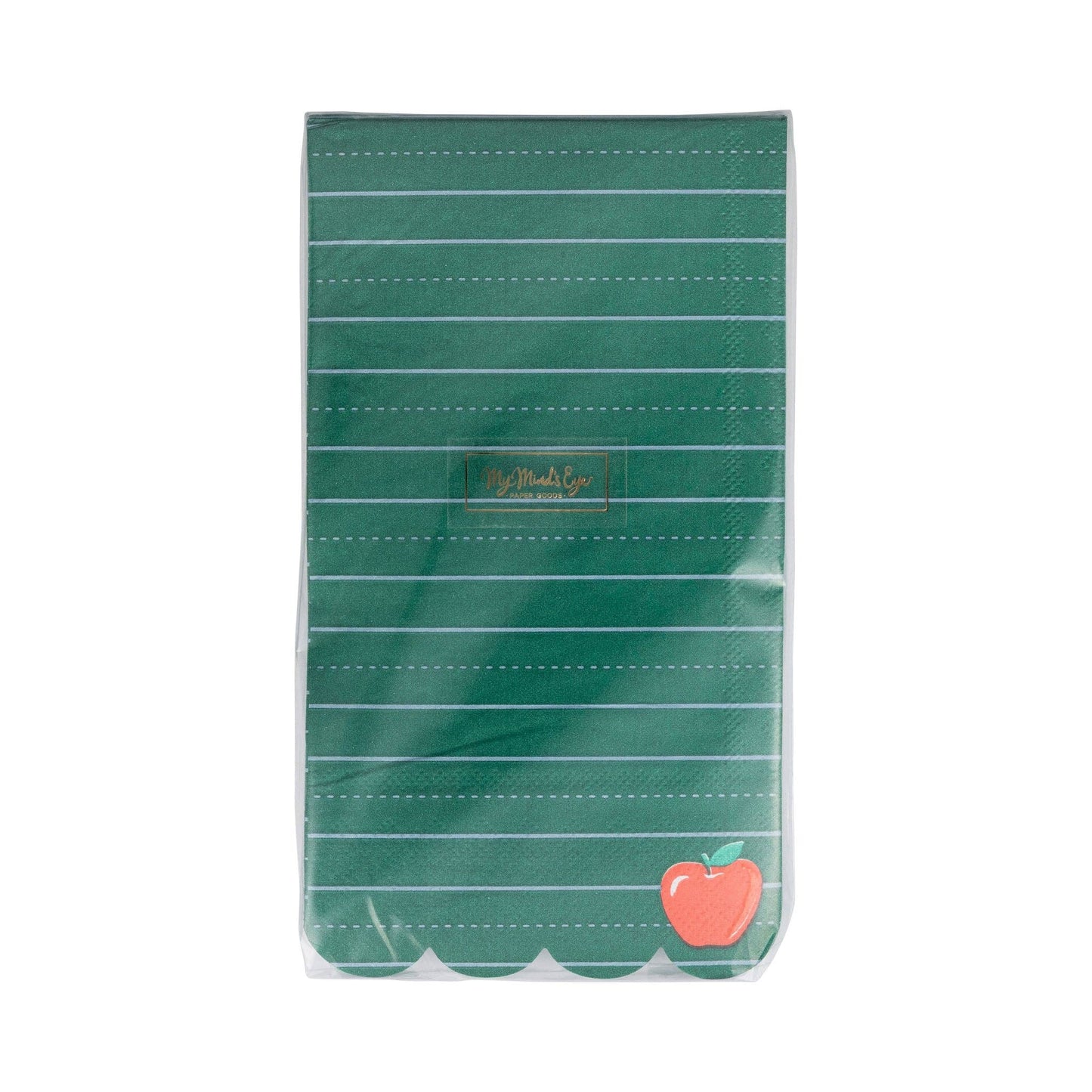 APP1139 - Green Ruled Paper Dinner Napkin - 24 count - Bria Blair Creative
