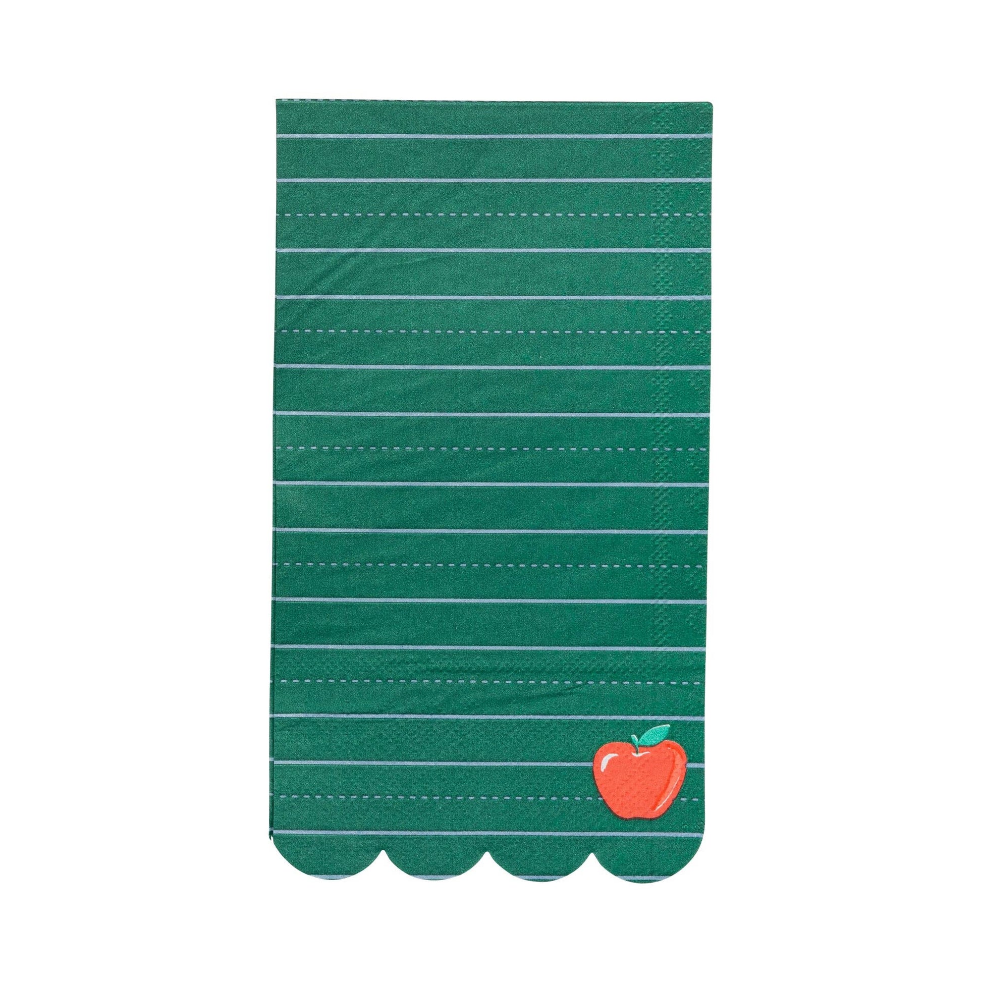 APP1139 - Green Ruled Paper Dinner Napkin - 24 count - Bria Blair Creative