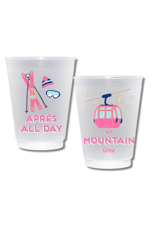 Apres All Day Shatterproof Frost Flex Plastic Cups (10) - Bria Blair Creative