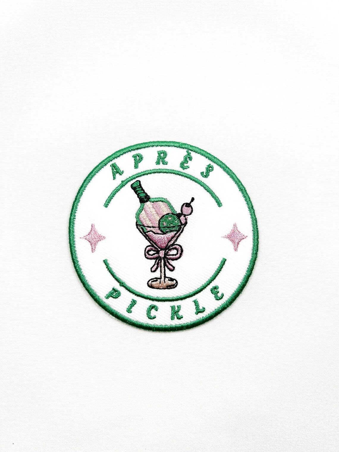 Apres Pickle Embroidered Iron On Patch for Pickleball - Bria Blair Creative