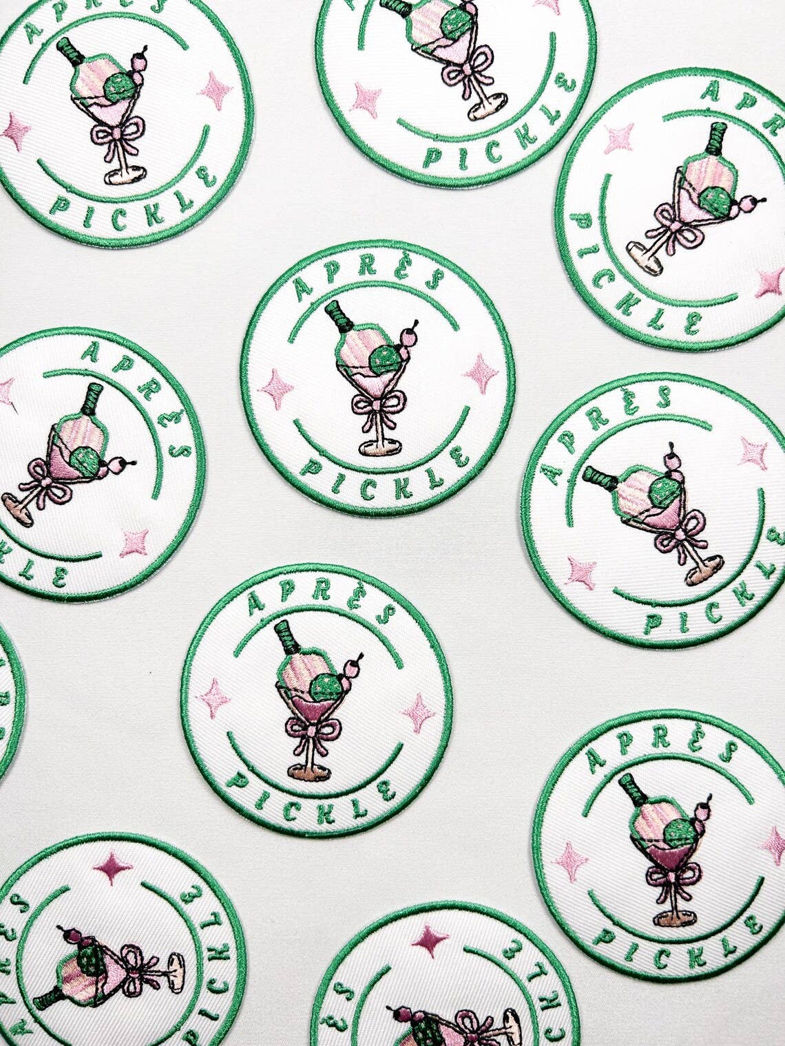Apres Pickle Embroidered Iron On Patch for Pickleball - Bria Blair Creative
