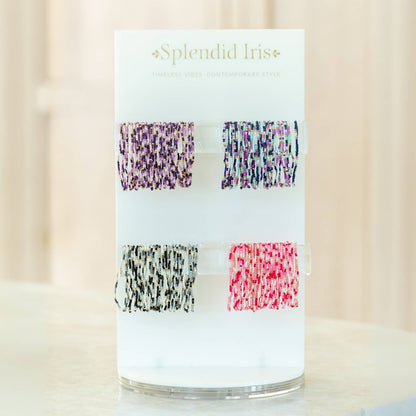 Assorted 2mm Stretch Seed Bead Bracelets: Blue/Green/Pink/White - Bria Blair Creative