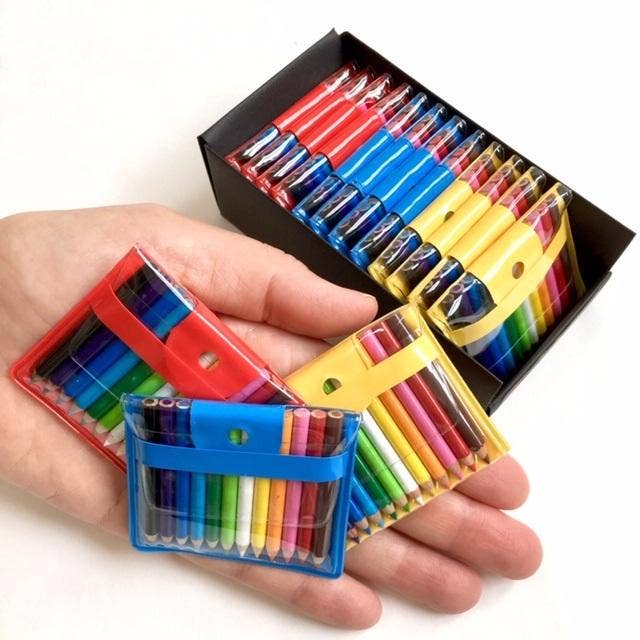Asst Mini Pencils in Pouch Display - Bria Blair Creative
