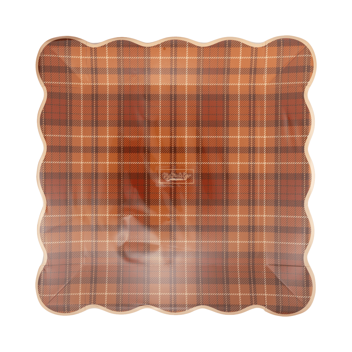 AUT1341 - Autumn Plaid Paper Plates - Bria Blair Creative