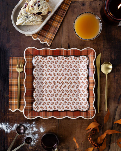 AUT1341 - Autumn Plaid Paper Plates - Bria Blair Creative