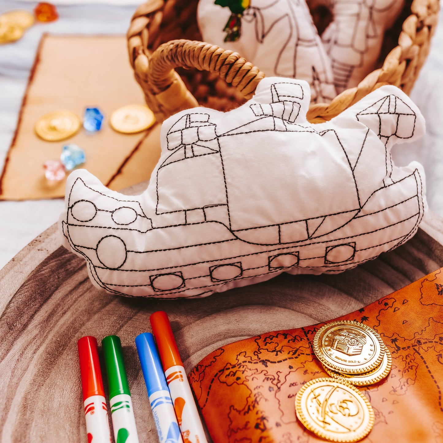 Pirate Ship Doodle Coloring Activity for Kids: Pirate Boy