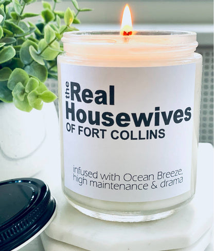 The Real Housewives custom candle