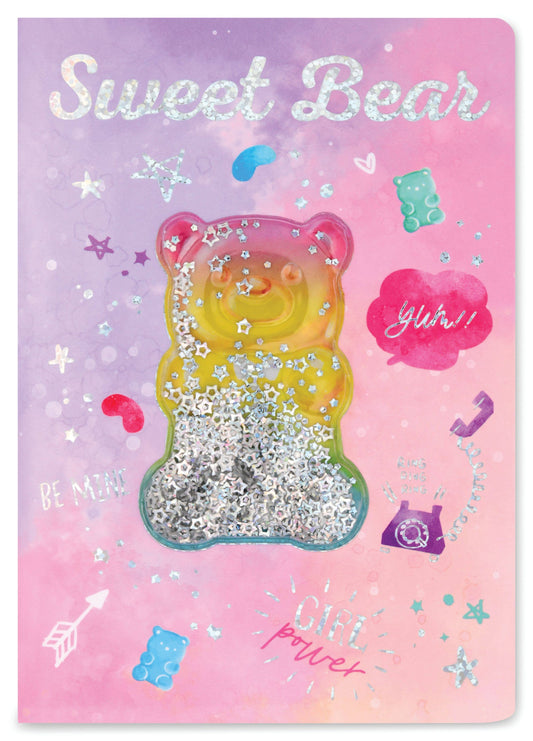 GUMMY BEAR SHAKY GLITTER JOURNAL