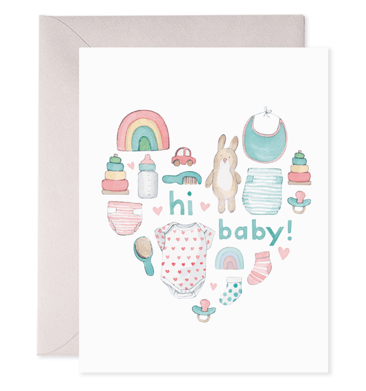 Baby Heart Greeting Card - Bria Blair Creative