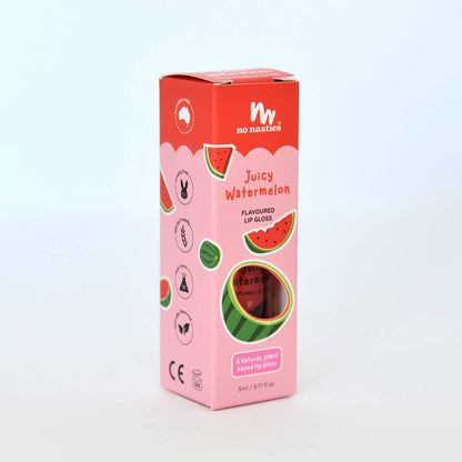 Natural Kids Lip Gloss Wands - Multiple Flavours available: Strawberry Cupcake - Pink