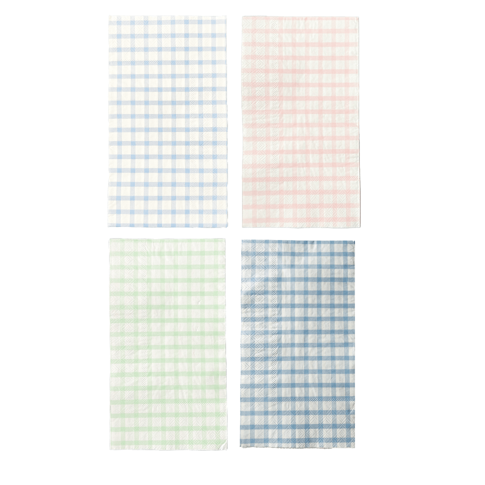 Baking Spirits Bright Mixed Light Gingham Guest Napkins - Bria Blair Creative