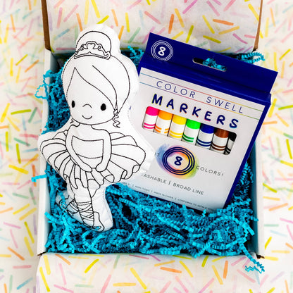 Ballerina Doodle Coloring Activity Doll - Bria Blair Creative