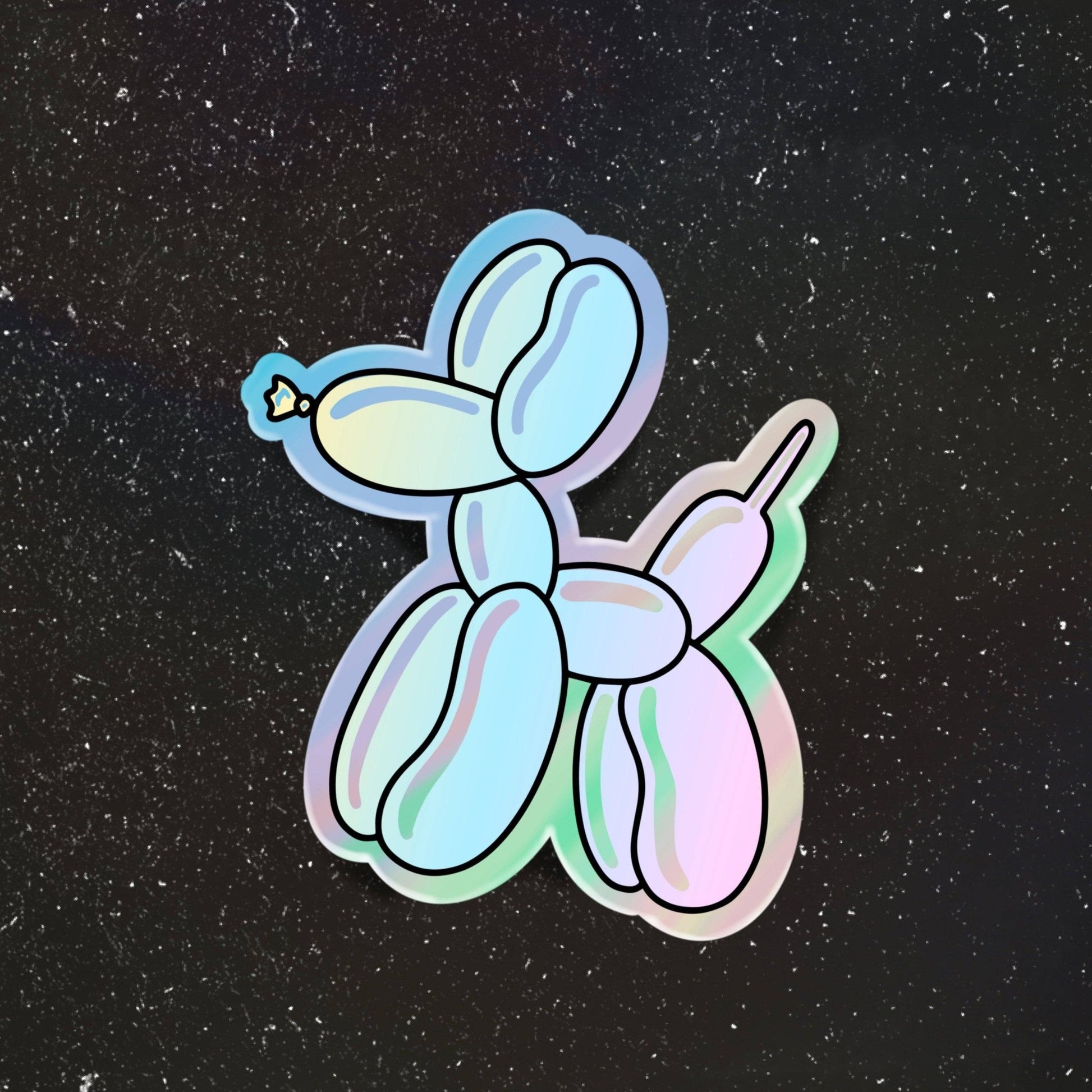 Balloon Dog Holographic Sticker - Bria Blair Creative