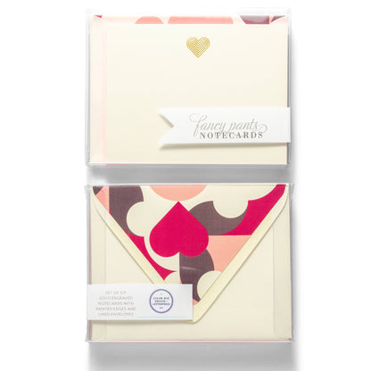 Heart | Fancy Pants Engraved Flat Notecards