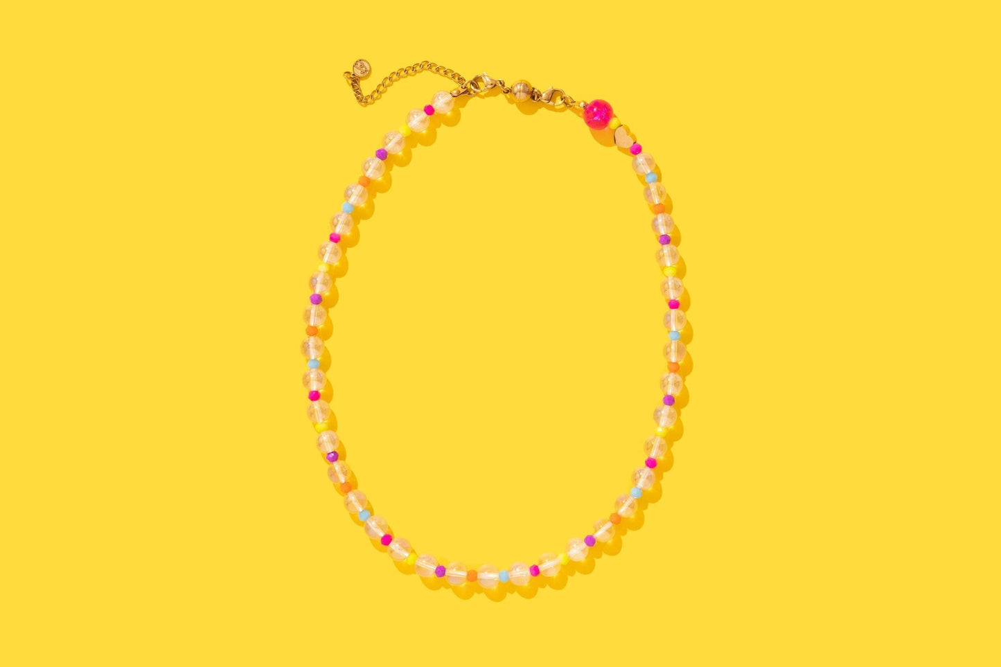 Beaded Necklace - Clear + Multi - Colored - Lanie - Bria Blair Creative